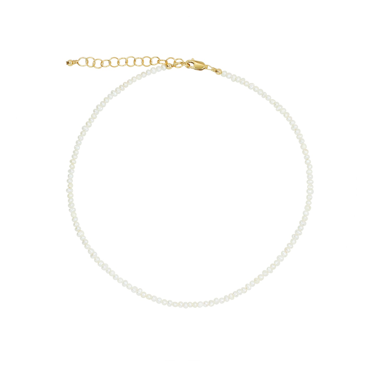 Load image into Gallery viewer, Mini Freshwater Pearl Necklace (2MM Beads)

