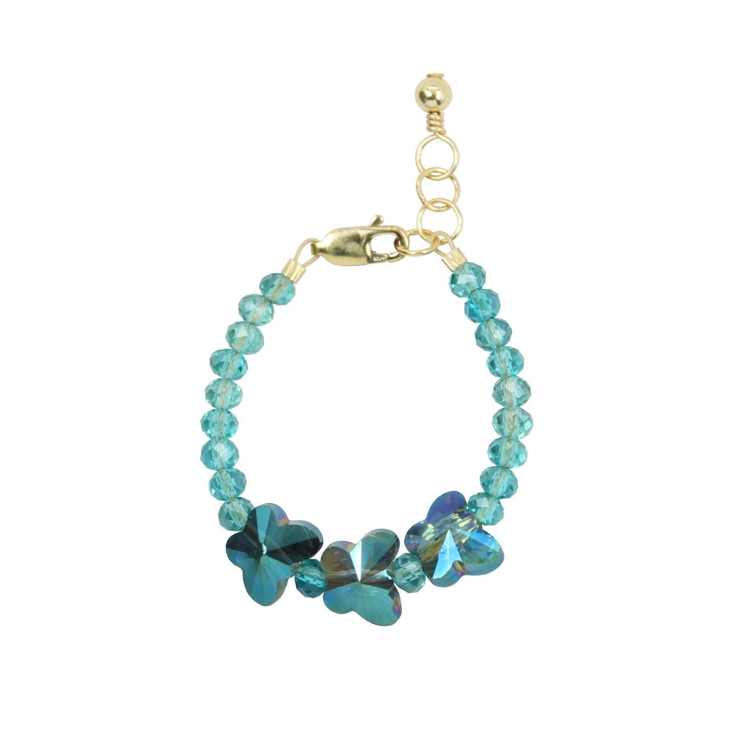 Morpho Baby Bracelet (4MM + 8MM beads)