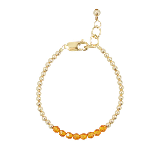 November Birthstone Adult Bracelet (4MM beads)
