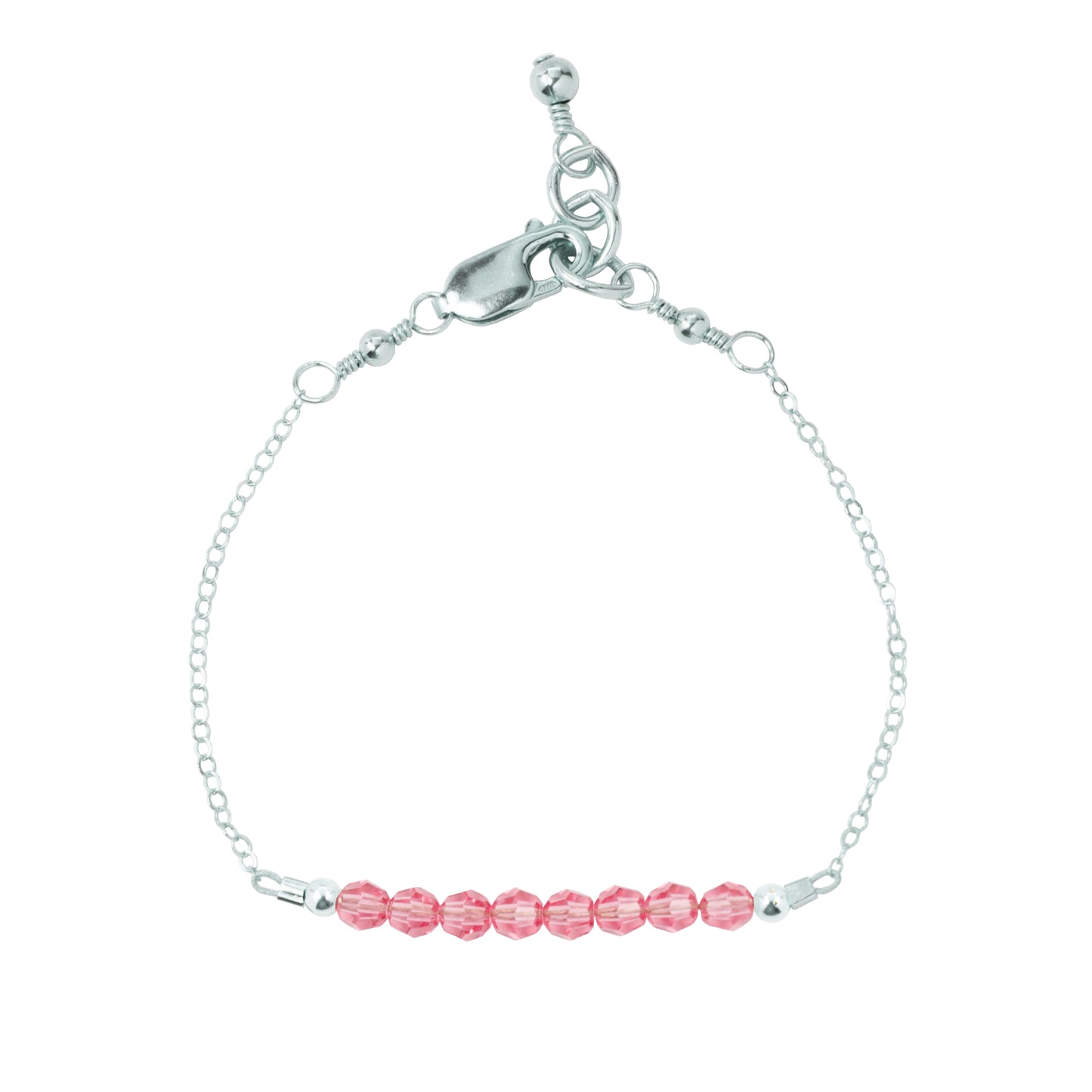 October Adult Chain Bracelet (4MM beads)