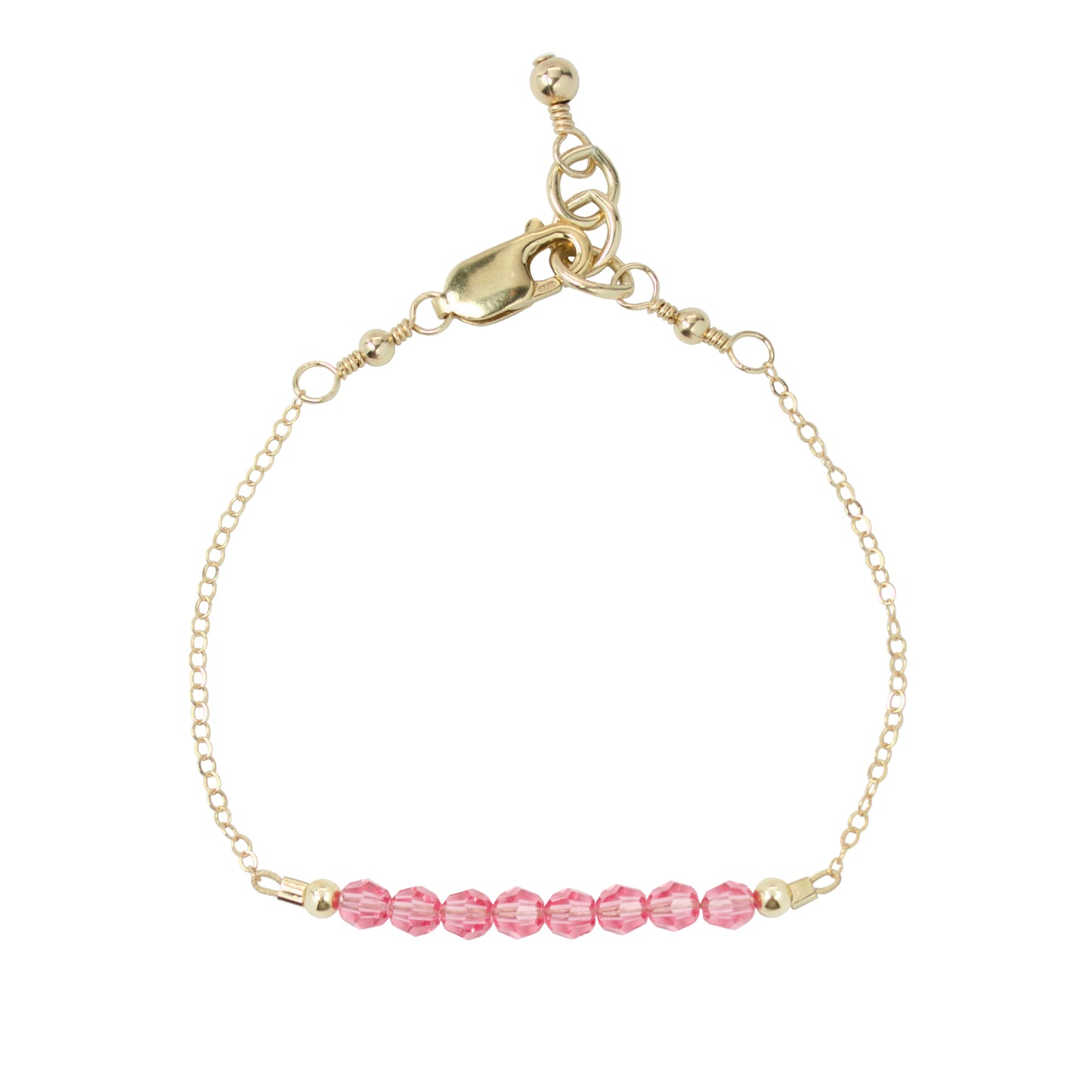 October Adult Chain Bracelet (4MM beads)