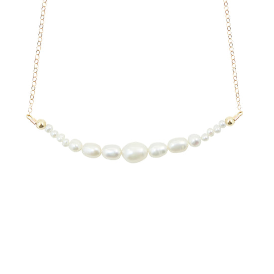 Freshwater Pearl Arc Necklace