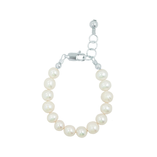 Load image into Gallery viewer, Freshwater Pearl Baby Bracelet (6MM beads)
