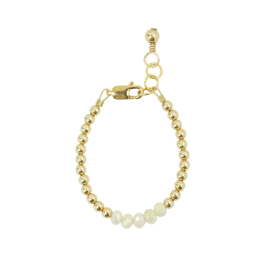 Rachel Baby Bracelet (3MM + 4MM beads)