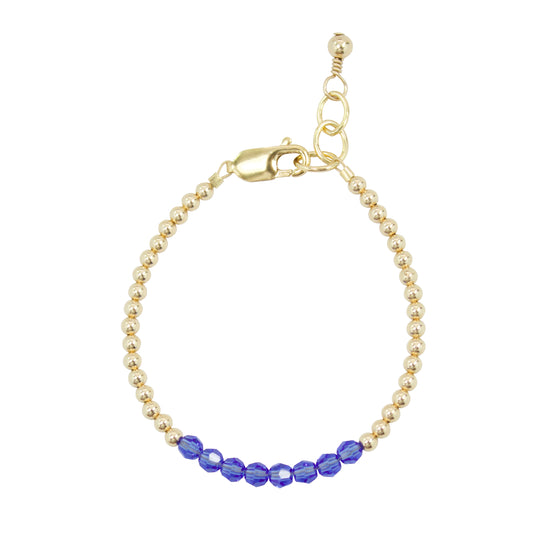 September Birthstone Adult Bracelet (4MM beads)
