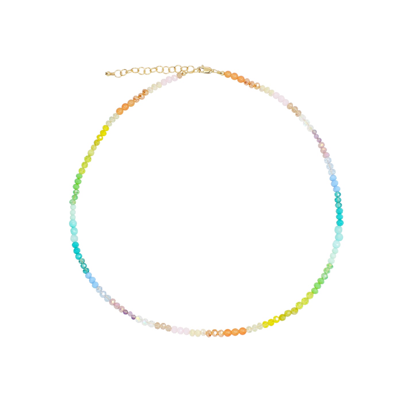 Spectrum Necklace (3MM + 4MM Beads)