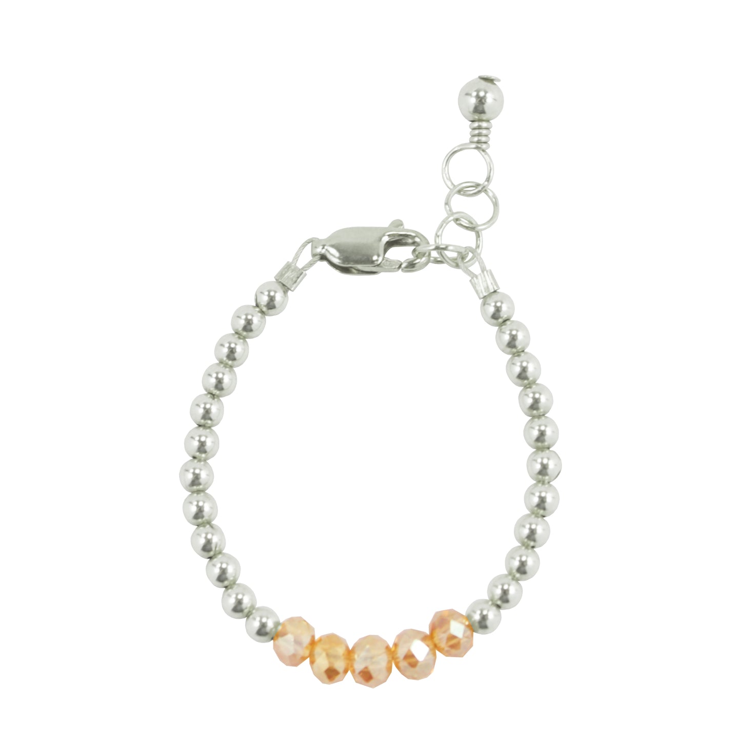 Viva Magenta Baby Bracelet (3MM Beads) – gemsbylaura