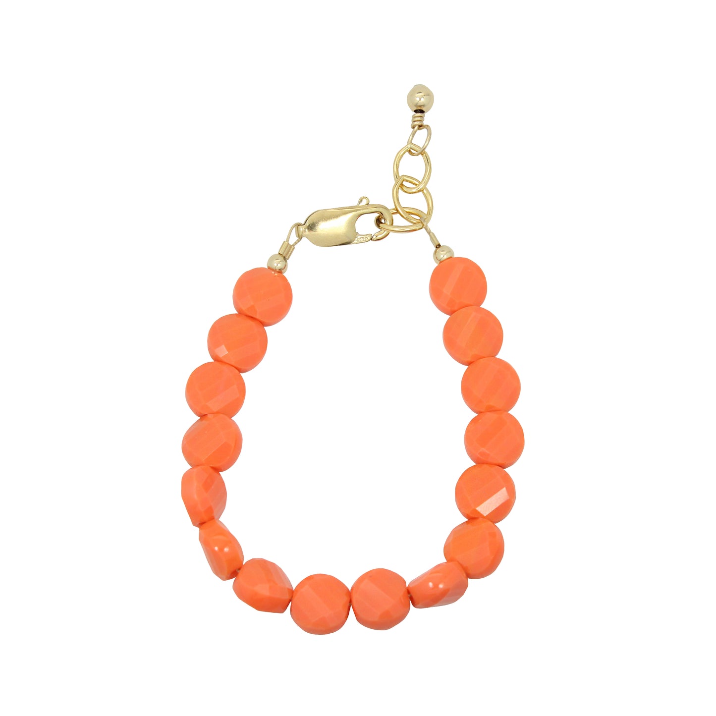 Tangerine Adult Bracelet (8MM beads)
